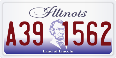 IL license plate A391562