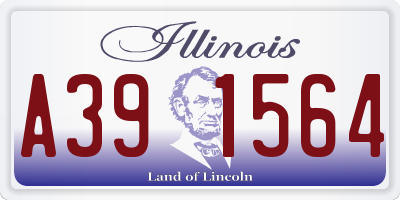 IL license plate A391564