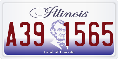 IL license plate A391565