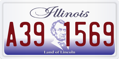 IL license plate A391569