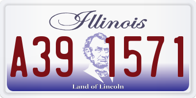 IL license plate A391571