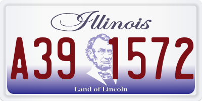 IL license plate A391572