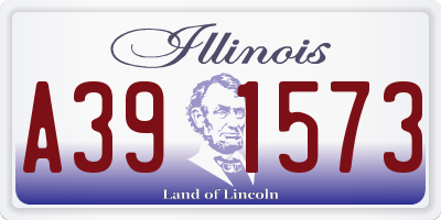 IL license plate A391573