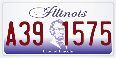 IL license plate A391575