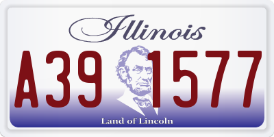 IL license plate A391577