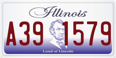 IL license plate A391579