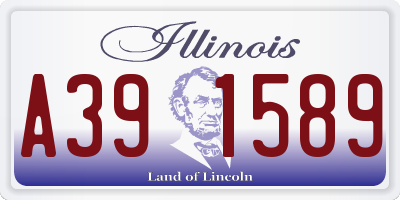 IL license plate A391589