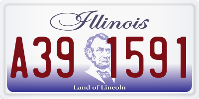 IL license plate A391591
