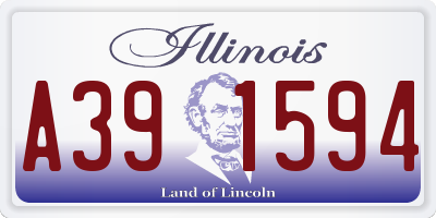 IL license plate A391594