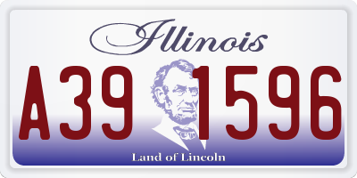 IL license plate A391596