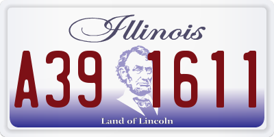 IL license plate A391611