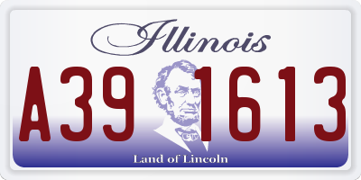 IL license plate A391613