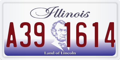 IL license plate A391614