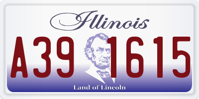IL license plate A391615