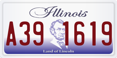 IL license plate A391619
