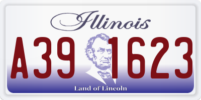 IL license plate A391623