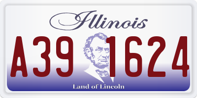 IL license plate A391624
