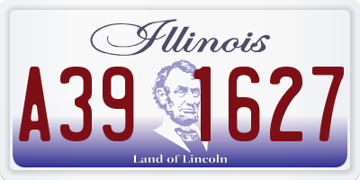 IL license plate A391627