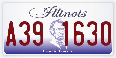 IL license plate A391630