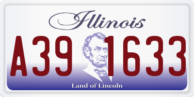 IL license plate A391633