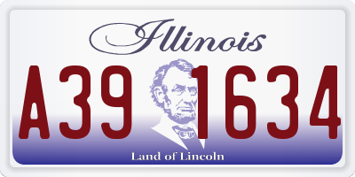 IL license plate A391634