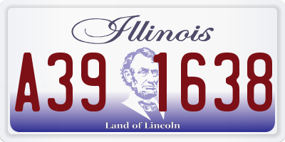 IL license plate A391638