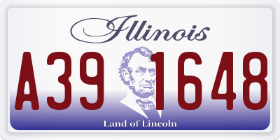 IL license plate A391648