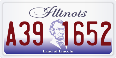 IL license plate A391652