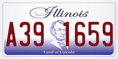 IL license plate A391659