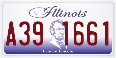 IL license plate A391661