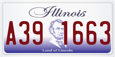 IL license plate A391663