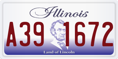 IL license plate A391672