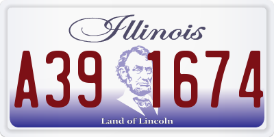IL license plate A391674