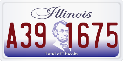 IL license plate A391675