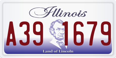 IL license plate A391679