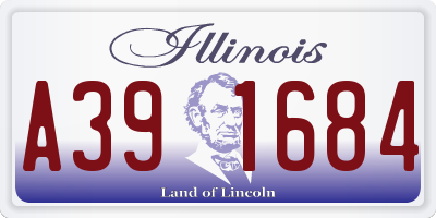 IL license plate A391684