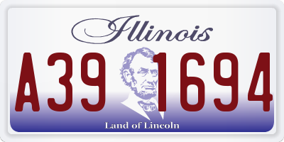 IL license plate A391694