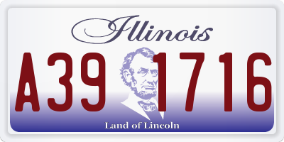 IL license plate A391716