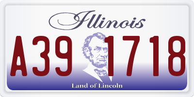 IL license plate A391718