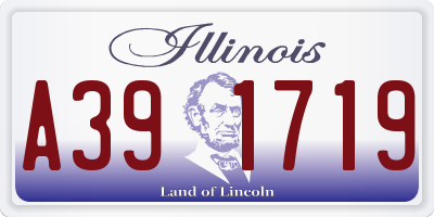 IL license plate A391719
