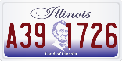IL license plate A391726