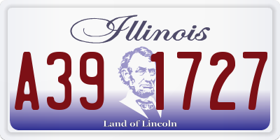 IL license plate A391727