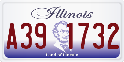IL license plate A391732