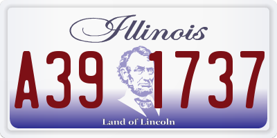 IL license plate A391737