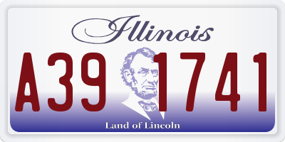 IL license plate A391741