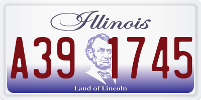 IL license plate A391745