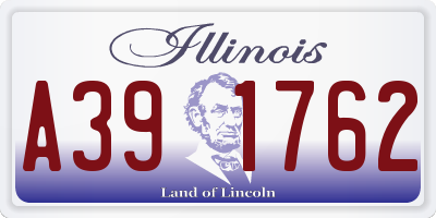 IL license plate A391762