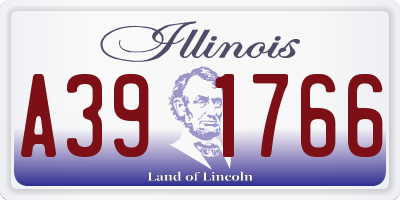 IL license plate A391766