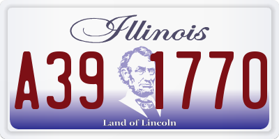 IL license plate A391770