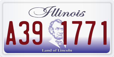 IL license plate A391771